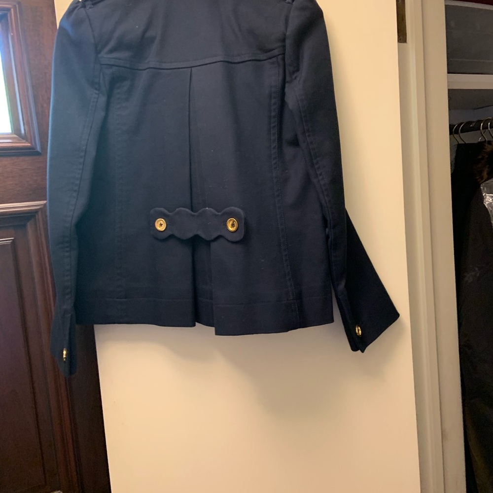Pea coat -navy with brass buttons